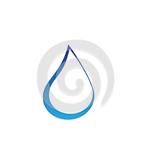 Water drop logo design with modern concept