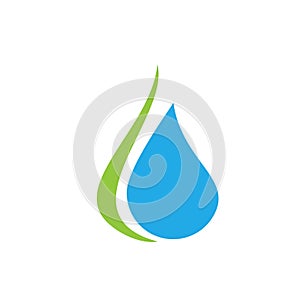 Water drop logo design with modern concept