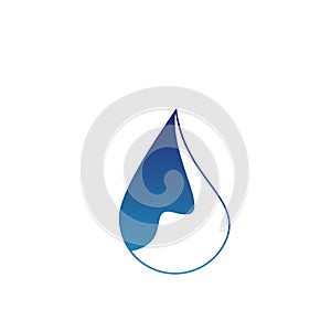 Water drop logo design with modern concept