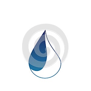 Water drop logo design with modern concept