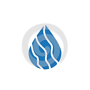 Water drop logo design with modern concept