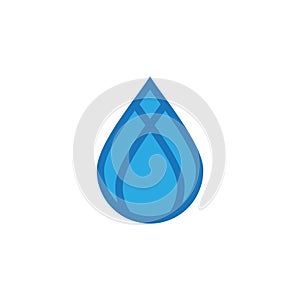 Water drop logo design with modern concept