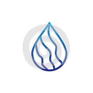 Water drop logo design with modern concept