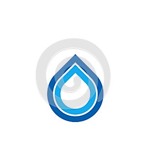 Water drop logo design with modern concept