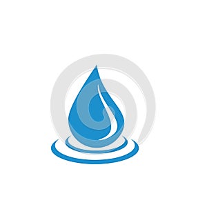 Water drop logo design with modern concept