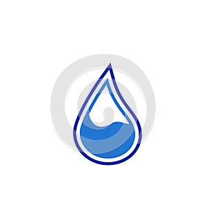 Water drop logo design with modern concept