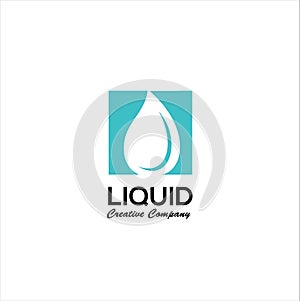 Water drop Logo design vector template