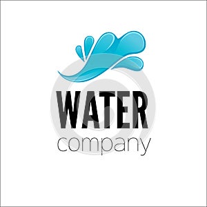 Water drop Logo design vector template.