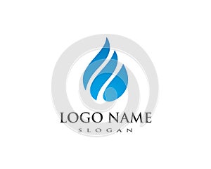 water drop Logo Template