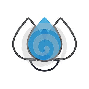 Water Drop Logo Template Icon