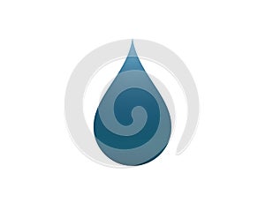 Water drop logo template illustration design on white background.