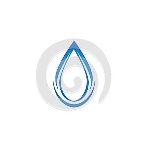 Water drop logo template illustration - Vector