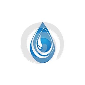 Water drop logo template illustration - Vector