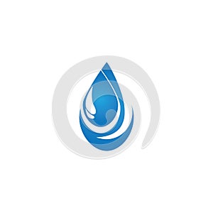 Water drop logo template illustration - Vector