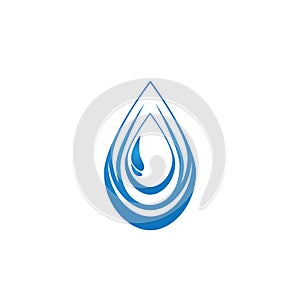 Water drop logo template illustration - Vector