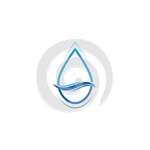 Water drop logo template illustration - Vector