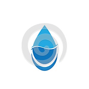 Water drop logo template illustration - Vector