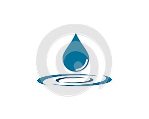 Water Drop Logo template vector icon illustration