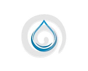 Water Drop Logo template vector icon illustration