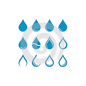 Water Drop Logo template vector icon illustration