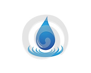 water drop Logo Template vector illustration design