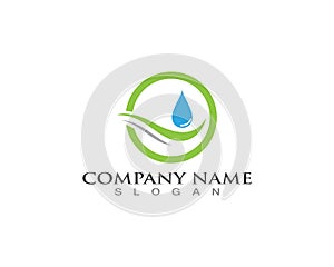 water drop Logo Template vector illustration design