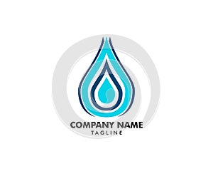 Water drop Logo Template vector illustration design