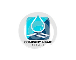 Water drop Logo Template vector illustration design