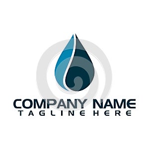 Water drop Logo Template vector illustration design