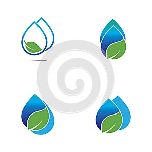 water drop Logo Template vector illustration design