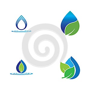 water drop Logo Template vector illustration design