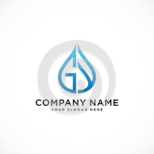 Water drop Logo Template vector illustration design