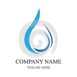 water drop Logo template vector illustration design