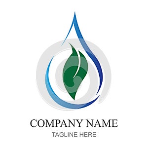 water drop Logo template vector illustration design