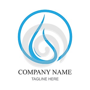 water drop Logo template vector illustration design