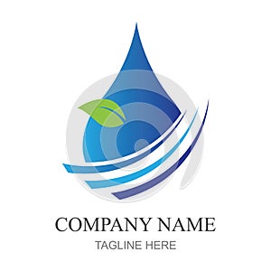 water drop Logo template vector illustration design