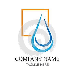 water drop Logo template vector illustration design