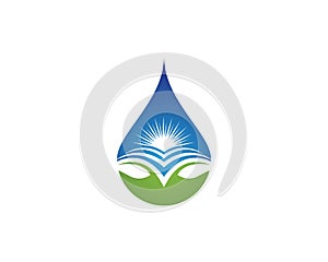 water drop Logo Template