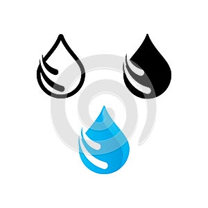 water drop Logo Template vector water icon design