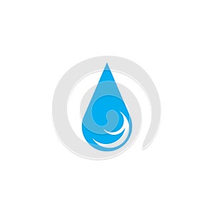 Water drop logo vector template illustration