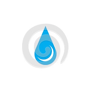 Water drop logo vector template illustration