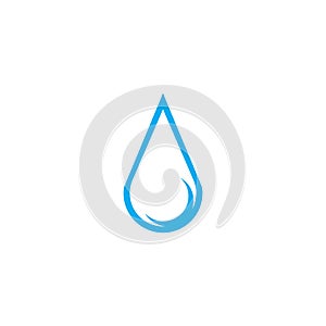 Water drop logo vector template illustration