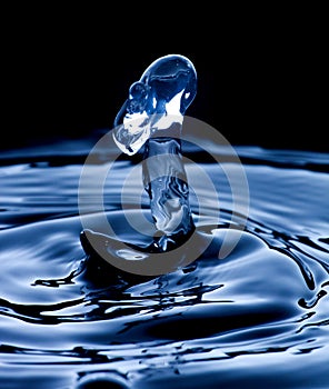 Water drop macro, clean and fresh liquid