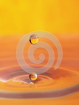 Water drop orange