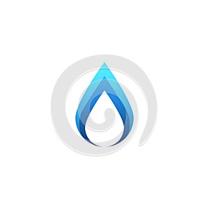 Water drop, plumbing logo Ideas. Inspiration logo design. Template Vector Illustration. Isolated On White Background