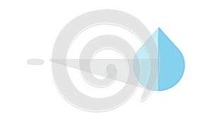 Water Drop Progress Indicator UI Element Vector, vector design Generative AI