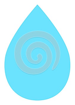 Water Drop - Raster Icon Illustration