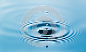 Water Drop and ripple in the water