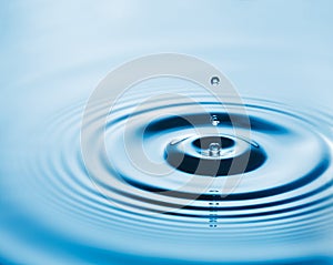 Water Drop and ripple in the water