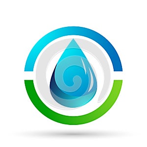 Water drop save water globe people life care logo concept of water drop wellness symbol icon nature drops elements vector design